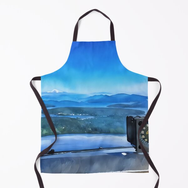 Item preview, San Juan Islands from airplane (Watercolor) designed and sold by flyscenicair.
