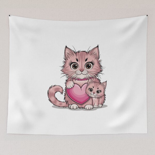 Item preview, cat with a heart designed and sold by jkrphoto.