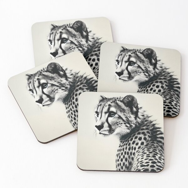 Item preview, Silent Elegance - Endangered Cheetah Portrait designed and sold by ArizonaWitches.