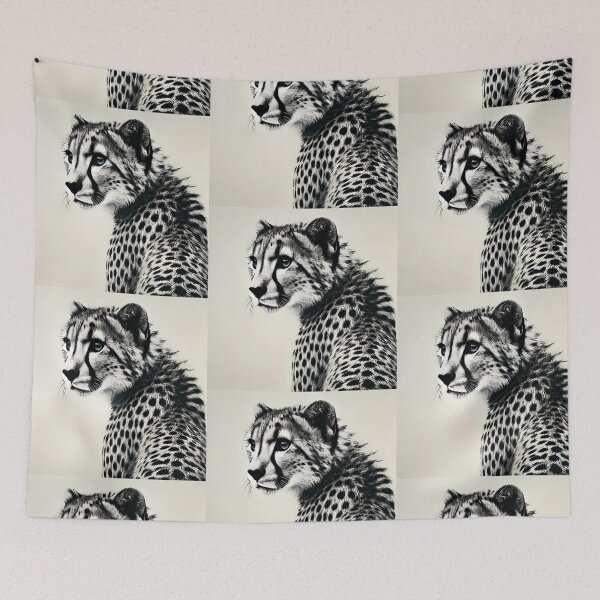 Item preview, Silent Elegance - Endangered Cheetah Portrait designed and sold by ArizonaWitches™ .
