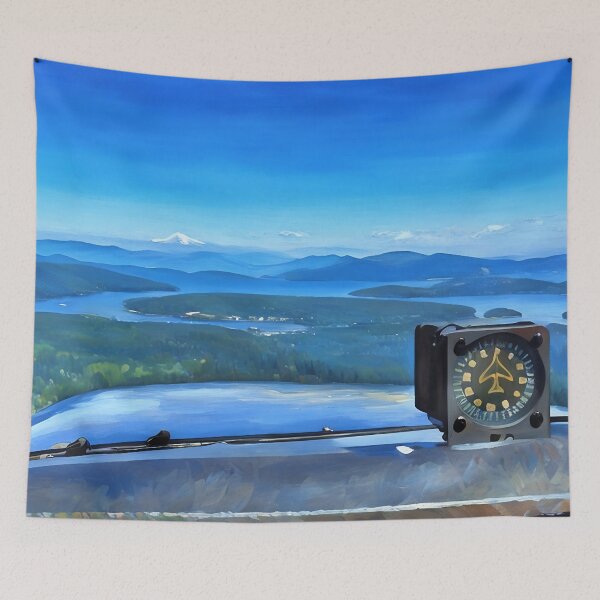 Item preview, San Juan Islands from airplane (Impressionist) designed and sold by flyscenicair.