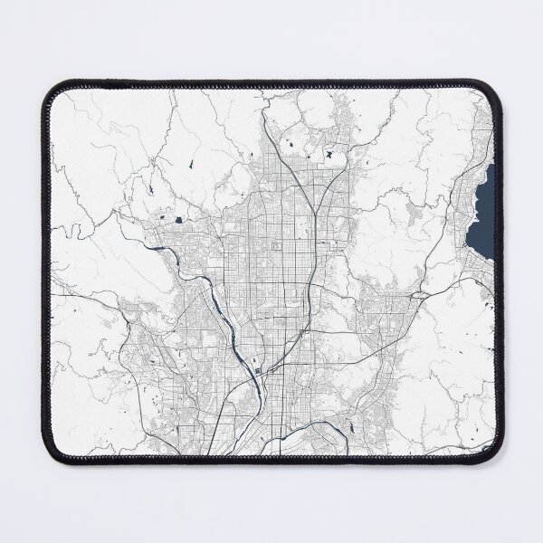 Item preview, Minimalist Kyoto map, elegant and modern wall decoration, perfect to enhance your interior. Unique and stylish wall art designed and sold by Ben-and-Clo.