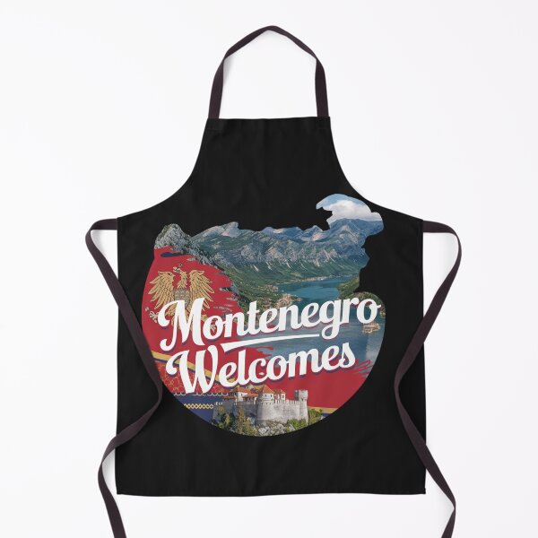 Item preview, Montenegro Welcomes Flag Map Kotor, Budva, Sveti Stefan designed and sold by AnimalsDH305.