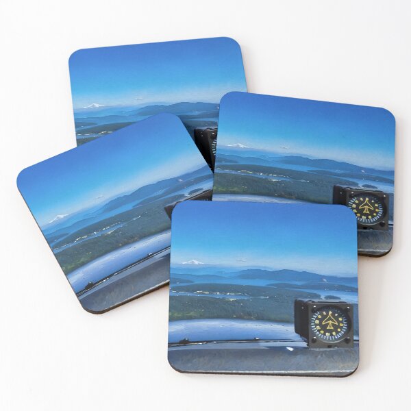 Item preview, San Juan Islands from airplane (Oil Painting) designed and sold by flyscenicair.