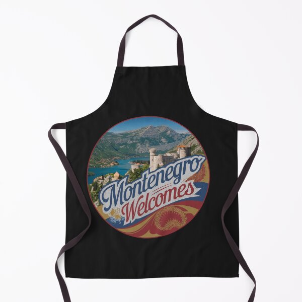 Item preview, Montenegro Welcomes Flag Map Kotor, Budva, Sveti Stefan designed and sold by AnimalsDH305.