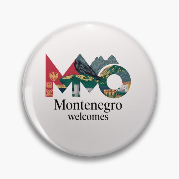 Item preview,  Montenegro Welcomes Flag Map Kotor, Budva, Sveti Stefan designed and sold by AnimalsDH305.