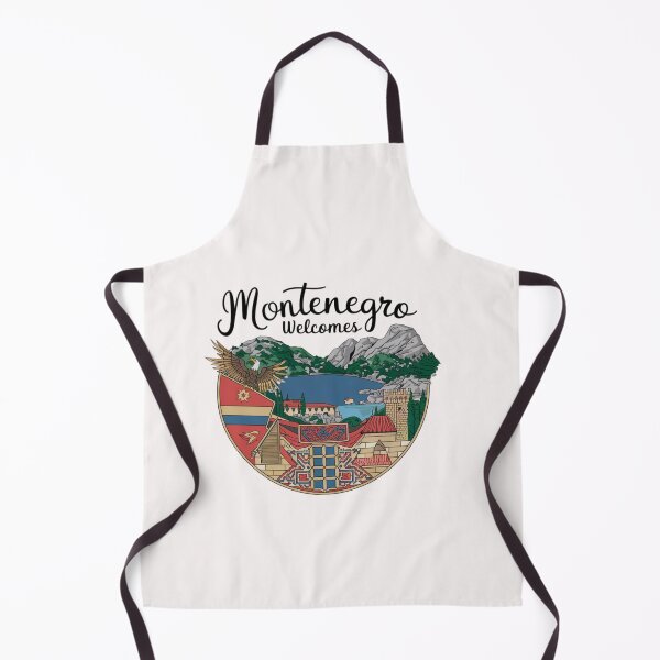 Item preview, Montenegro Welcomes Flag Map Kotor, Budva, Sveti Stefan designed and sold by AnimalsDH305.