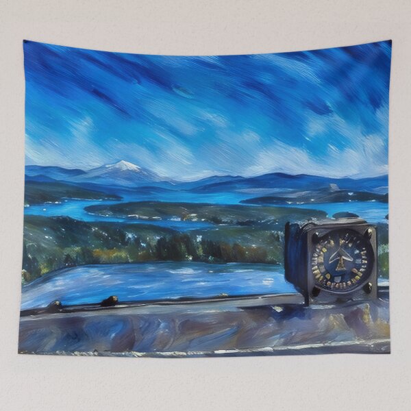 Item preview, San Juan Islands from airplane (Pastel) designed and sold by flyscenicair.