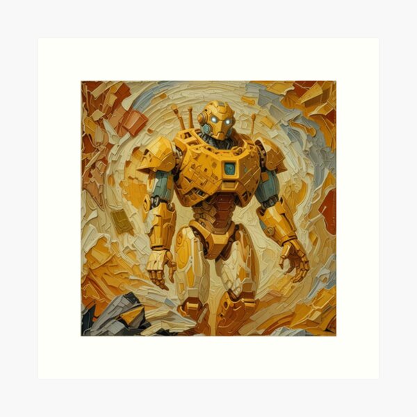 Item preview, gold plated android robot designed and sold by WorldinSOU.
