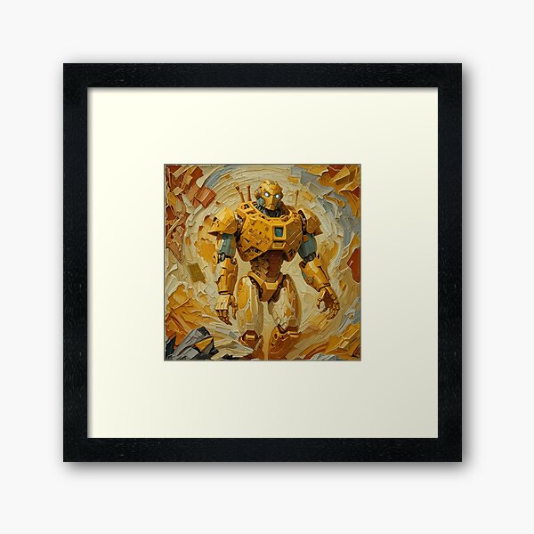 Item preview, gold plated android robot designed and sold by WorldinSOU.