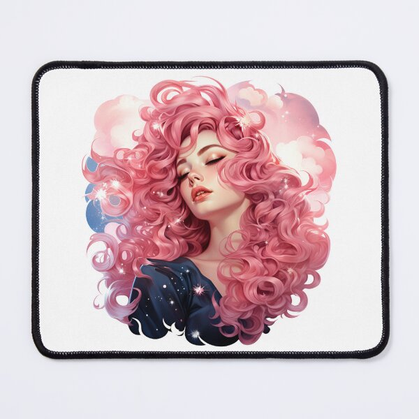 Item preview, Pretty In Pink Beautiful Woman With Stars designed and sold by Poison-Potion.