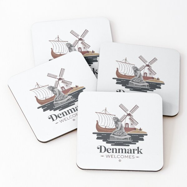 Item preview, Denmark Welcomes Flag Map Copenhagen, Legoland, Little  designed and sold by AnimalsDH305.