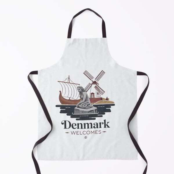 Item preview, Denmark Welcomes Flag Map Copenhagen, Legoland, Little designed and sold by AnimalsDH305.