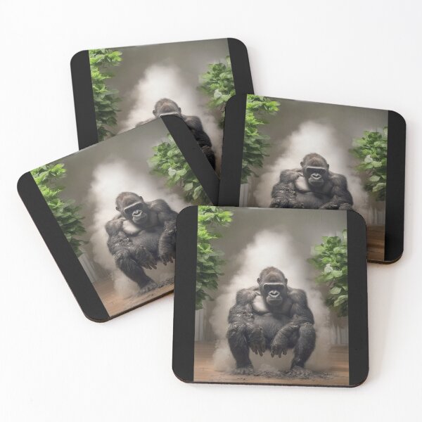 Item preview, The Majestic Vigil: A Gorilla’s Gaze designed and sold by SaiLeiSie.