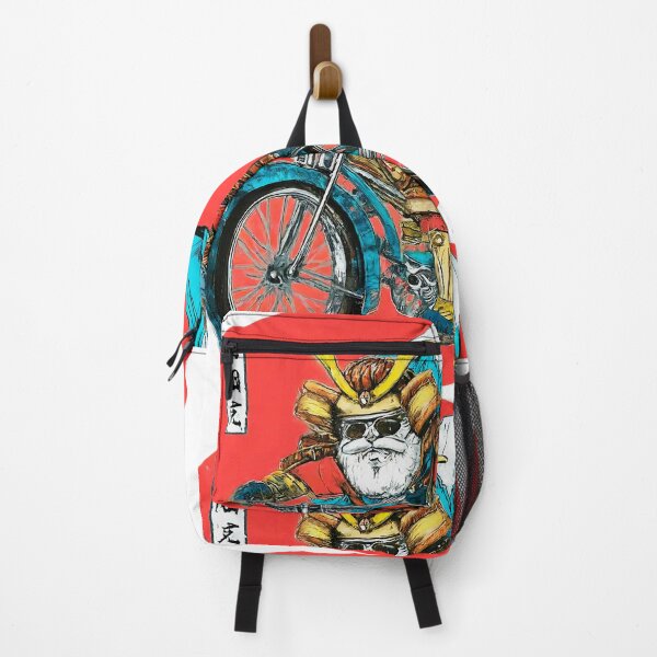 Item preview, Samurai Biker Graphic , Cool Japanese Ar, Unique Motorcycle Design, Fun Men's Women's Fashion, Mountain Background Illustration designed and sold by Indyadizine.