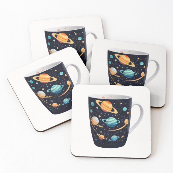 Item preview, Cosmic Coffee Mug Caffeine Galaxy Planets Fun Space Art  designed and sold by Kia Blaze.