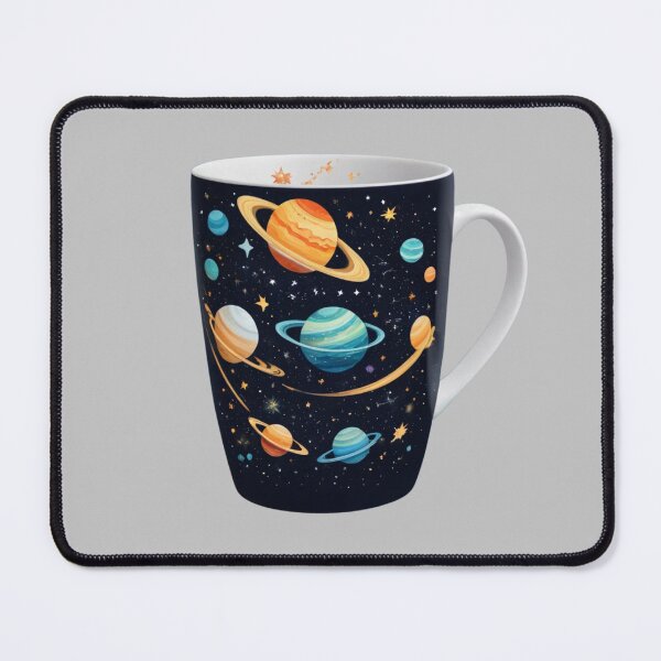 Item preview, Cosmic Coffee Mug Caffeine Galaxy Planets Fun Space Art  designed and sold by Kia Blaze.