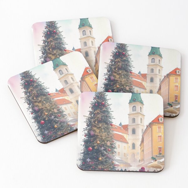 Item preview, Watercolor Ljubljana-Christmas Edition designed and sold by TondoMeander.
