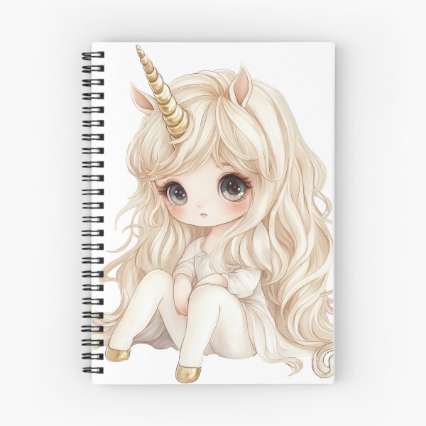 Item preview, Anime unicorn girl Chibi with a cute horn  designed and sold by MariaTsy.
