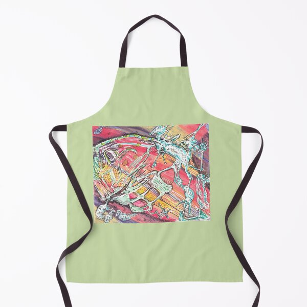 Item preview, Futuristic alien fish painting designed and sold by CrittersByLola.