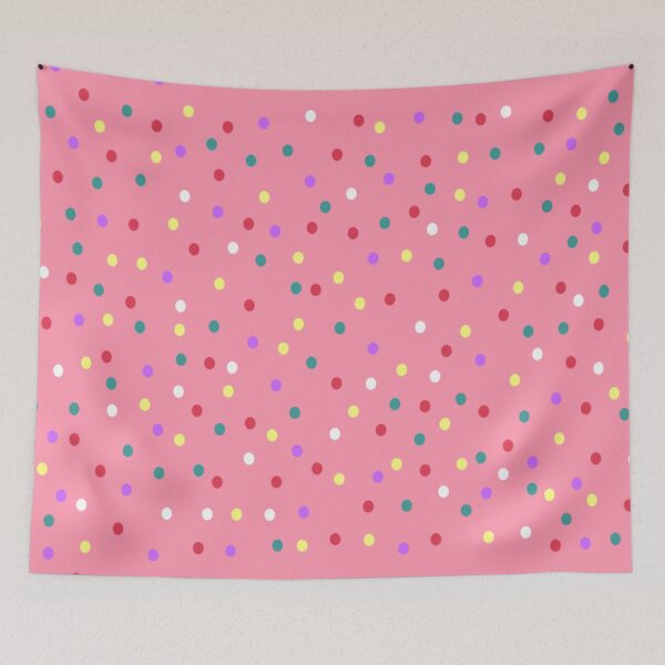 Item preview, Colorful Polka Dots on Pink designed and sold by DanielleGensler.