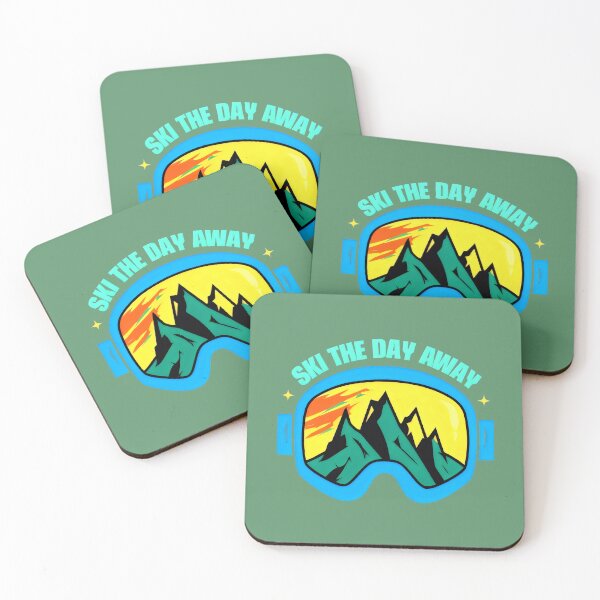 Item preview, Ski the Day Away designed and sold by MyHappyArtShop.