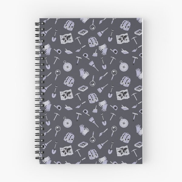 Item preview, Archaeology Toolbox Background Pattern - Grey designed and sold by ottrain.