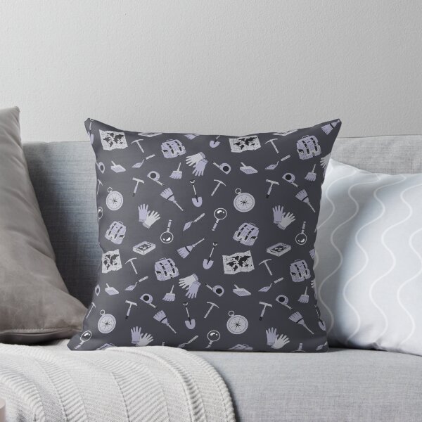 Item preview, Archaeology Toolbox Background Pattern - Grey designed and sold by ottrain.