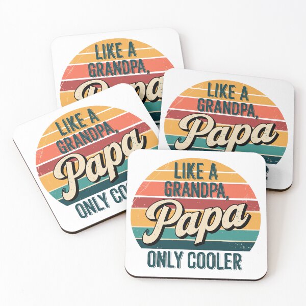 Item preview, Cool Papa Vintage Sunset Grandpa Family Pride Apparel designed and sold by Meme-shirt.