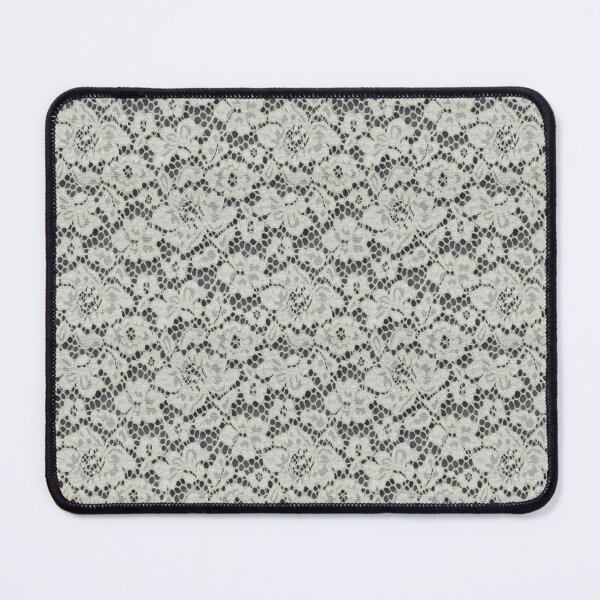 Item preview, Lace Lace white flowers on grey designed and sold by UnnecessaryLuck.