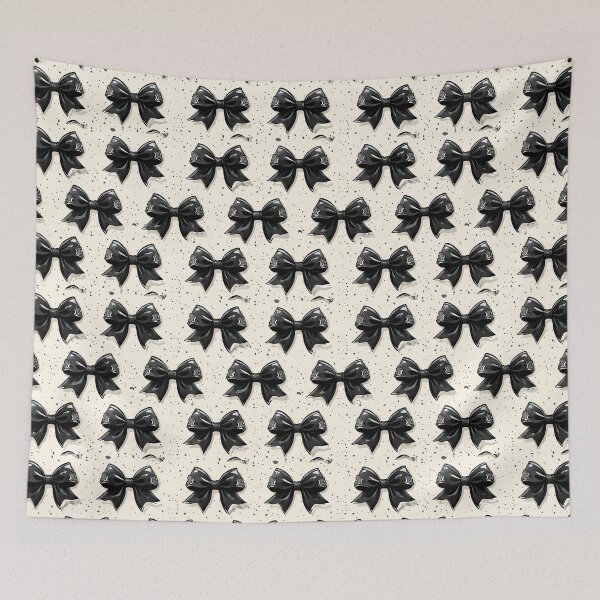 Item preview, Elegant Black Bows - Stylish Lace Pattern Design designed and sold by AnnaPu193.
