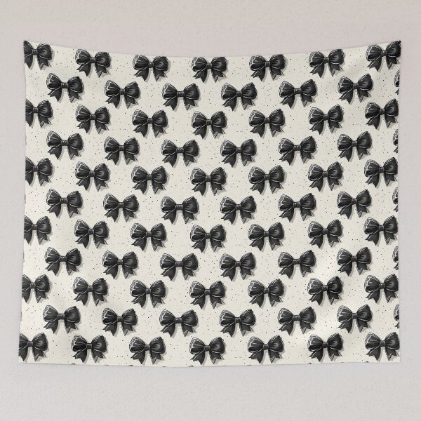 Item preview, Elegant Black Bows - Stylish Lace Pattern Design designed and sold by AnnaPu193.