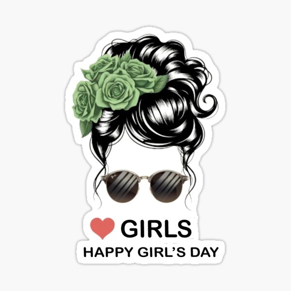 Item preview, happy girl's day  designed and sold by CanvaSnap ⭐⭐⭐⭐⭐.
