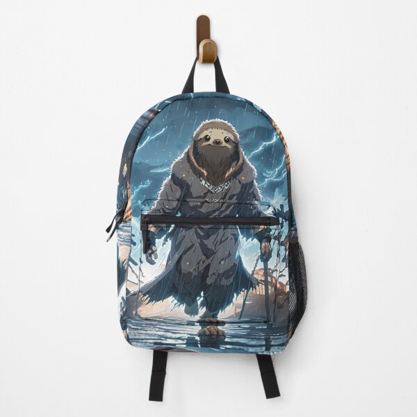 Item preview, Sloth Monk Entering a Stormy Fishing Village designed and sold by Slick-Waffles.
