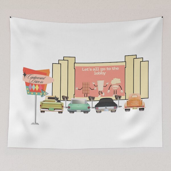 Item preview, Drive-in movie theater classic car  designed and sold by TaraPen.