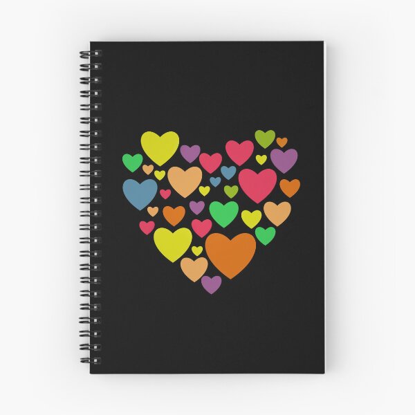 Item preview, Multicolor hearts pattern designed and sold by cutecrazytshirt.