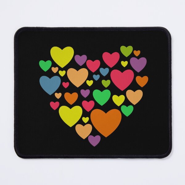 Item preview, Multicolor hearts pattern designed and sold by cutecrazytshirt.