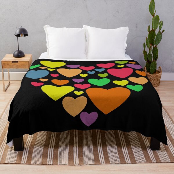 Item preview, Multicolor hearts pattern designed and sold by cutecrazytshirt.
