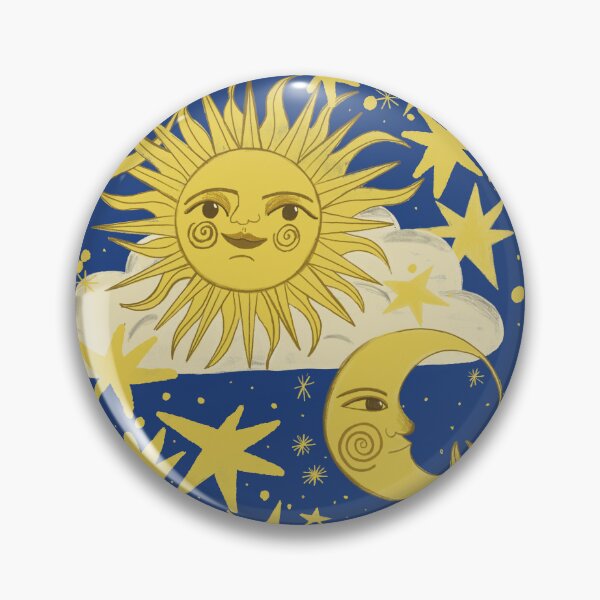 Item preview, Sun and moon 90s Whimsy Goth Aesthetic Hippy Celestial Art - Jemma Jamie Skidmore designed and sold by Jemma Jamie Skidmore.
