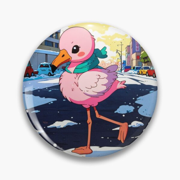 Item preview, Snowy City Flamingo Bliss designed and sold by NeatThingLover.
