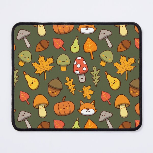 Item preview, Mushroom Autumn Cute Seamless Pattern designed and sold by Kubala Designs.