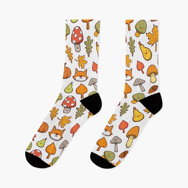 Item preview, Mushroom Autumn Cute Seamless Pattern designed and sold by Kubala Designs.