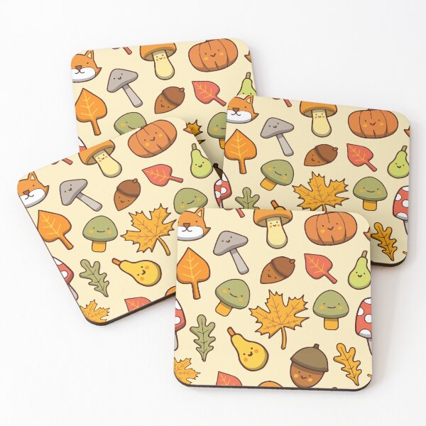 Item preview, Mushroom Autumn Cute Seamless Pattern designed and sold by Kubala Designs.
