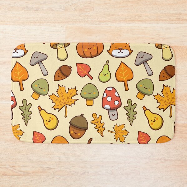 Item preview, Mushroom Autumn Cute Seamless Pattern designed and sold by Kubala Designs.