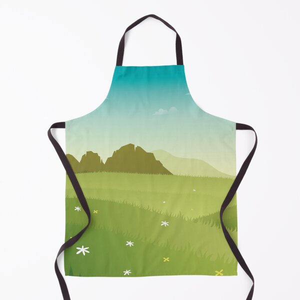 Artikelvorschau, Schöne stilisierte Landschaft mit blauem Himmel entworfen und verkauft von Jamildesign.