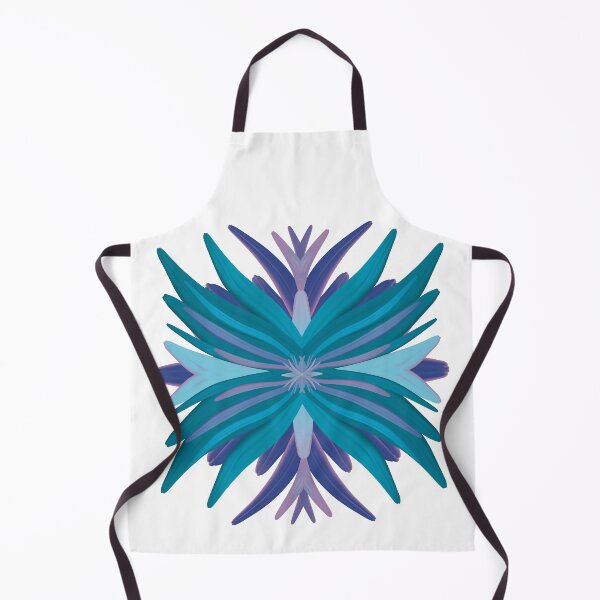 Item preview, Teal Turquoise Purple Blue Flowery Pattern designed and sold by strongpurpose.