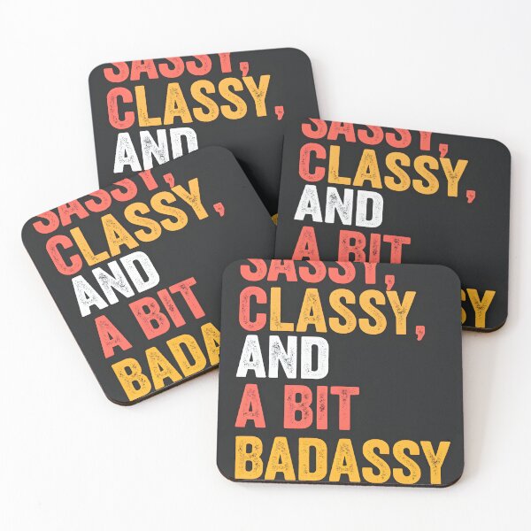 Item preview, Sassy, Classy, and a Bit Badassy - Bold Typography designed and sold by AnnaPu193.