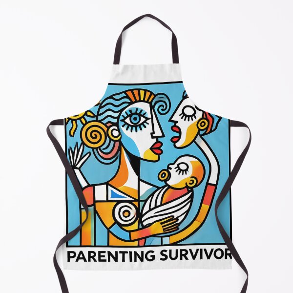 Item preview, Parenting Survivor – Minimalist Cubism Art T-Shirt designed and sold by OzzFrequency.