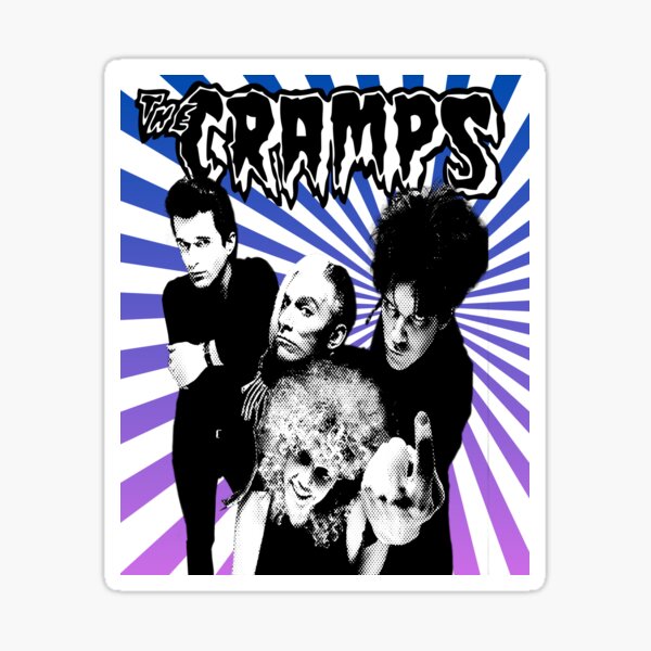 Item preview, The Cramps on a Psychedelic background designed and sold by Mac-eye.