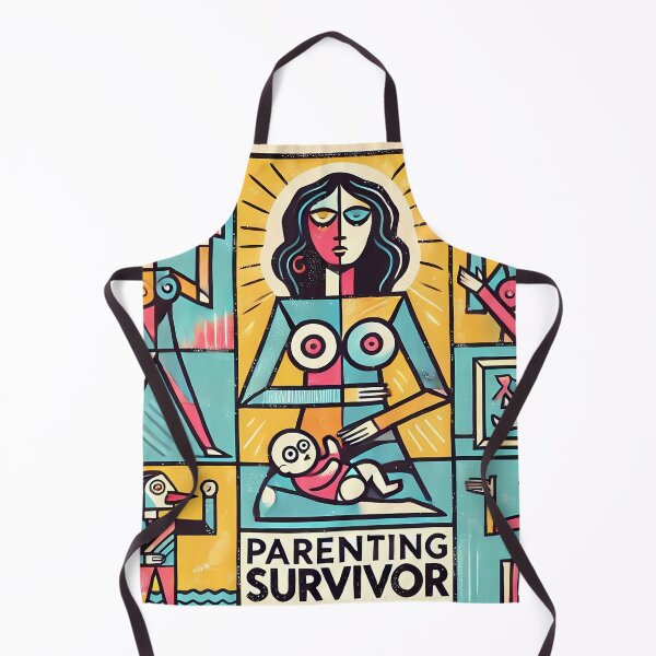 Item preview, Parenting Survivor – Minimalist Cubism Art T-Shirt designed and sold by OzzFrequency.
